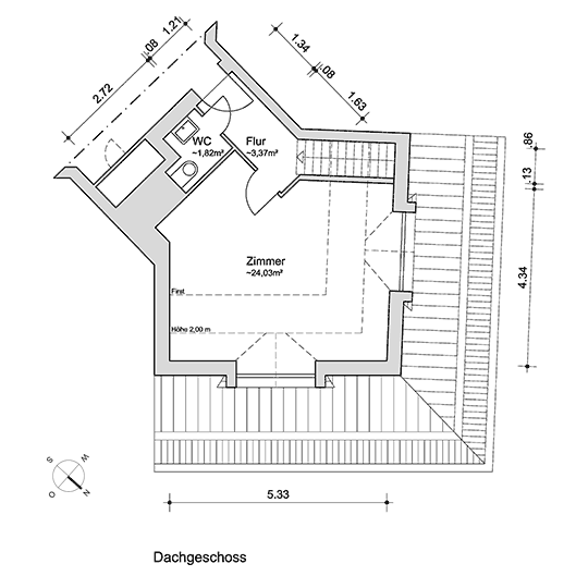 Grundriss WE 41 DG